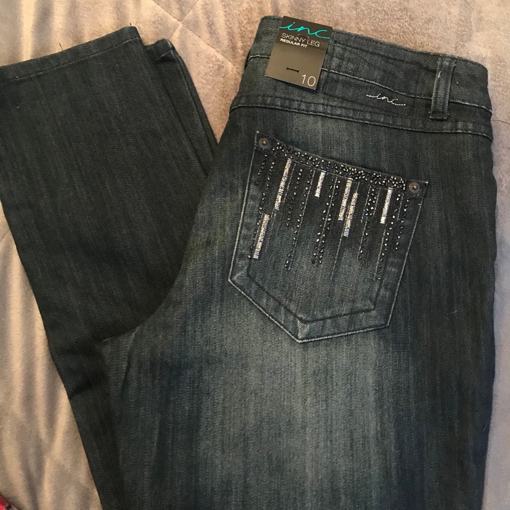 INC Embellished Jeans